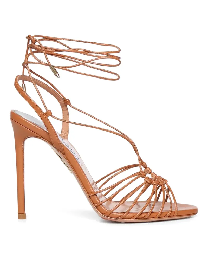Aquazzura strappy tie-fastening sandals - Braun Braun