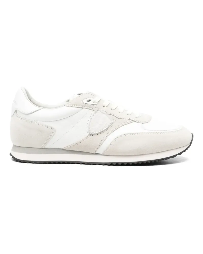 Philippe Model BLVille panelled logo-patch sneakers - Weiß Weiß