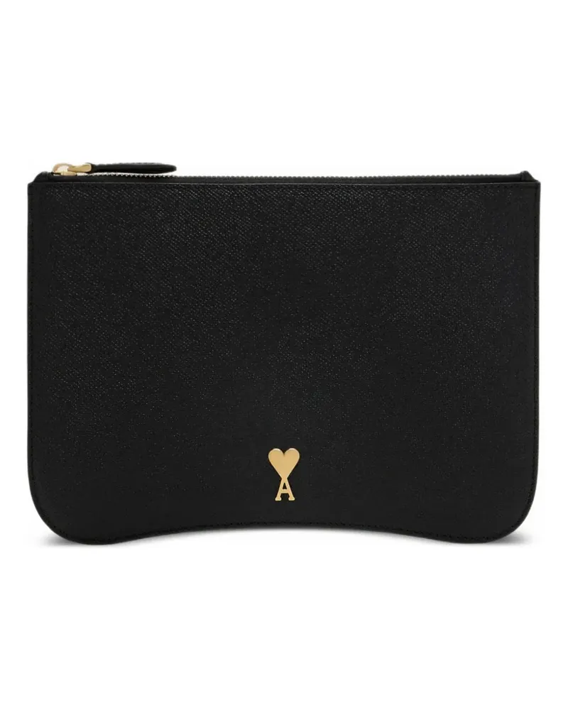 AMI Paris Paris Paris Clutch - Schwarz Schwarz