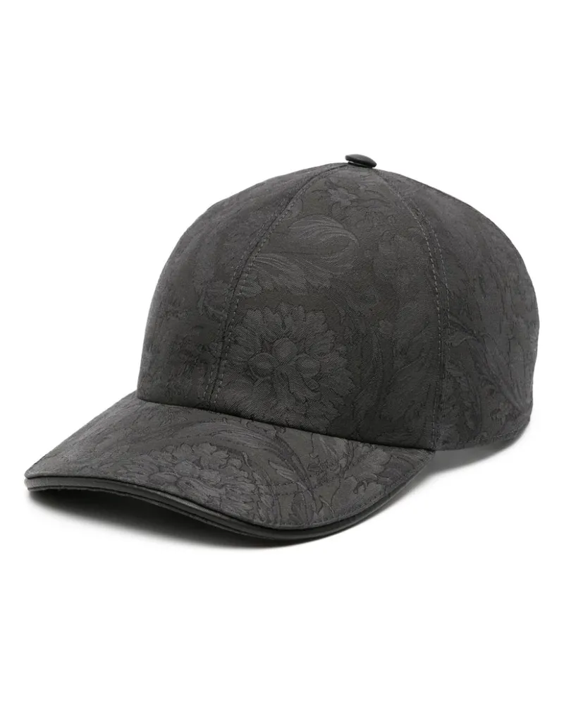 Versace Baseballkappe aus Barocco-Jacquard - Schwarz Schwarz