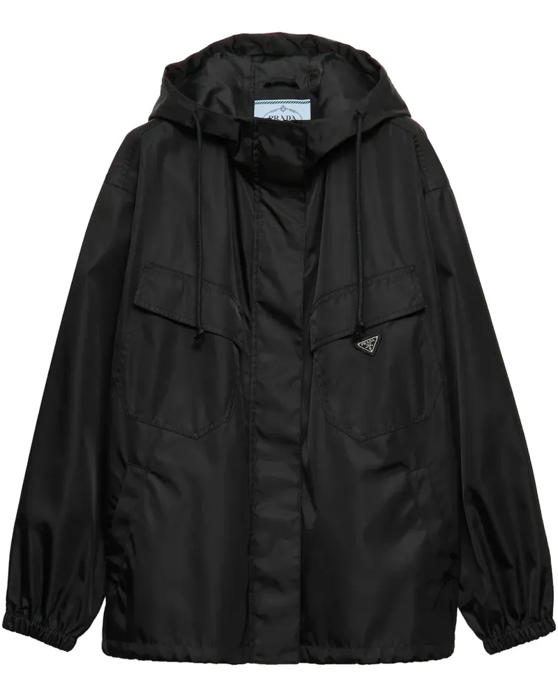 Prada Jacke aus Re-Nylon - Schwarz Schwarz