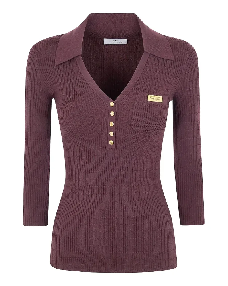 Elisabetta Franchi logo-plaque top - Violett Violett