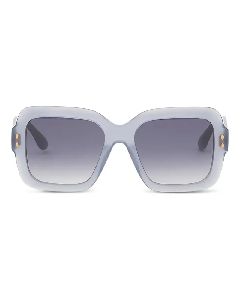 Isabel Marant Hegaxonal Sonnenbrille mit eckigem Gestell - Blau Blau