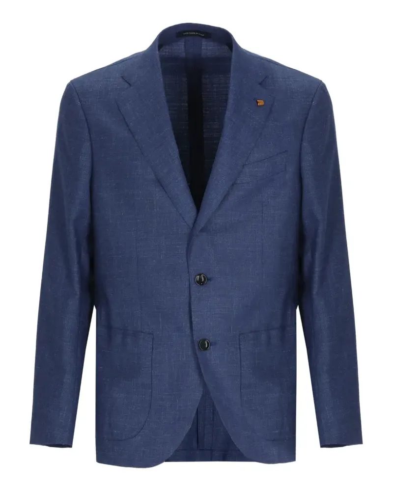 Sartoria Latorre pin-detail single-breasted blazer - Blau Blau