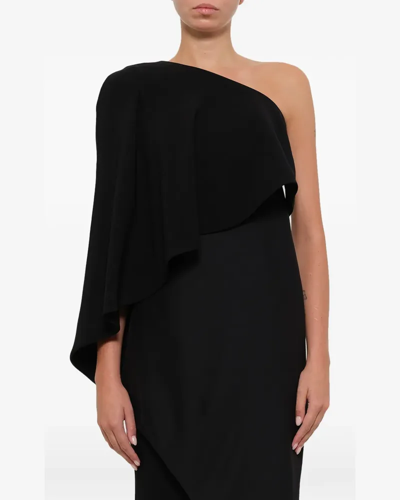 Givenchy one-shoulder draped dress - Schwarz Schwarz