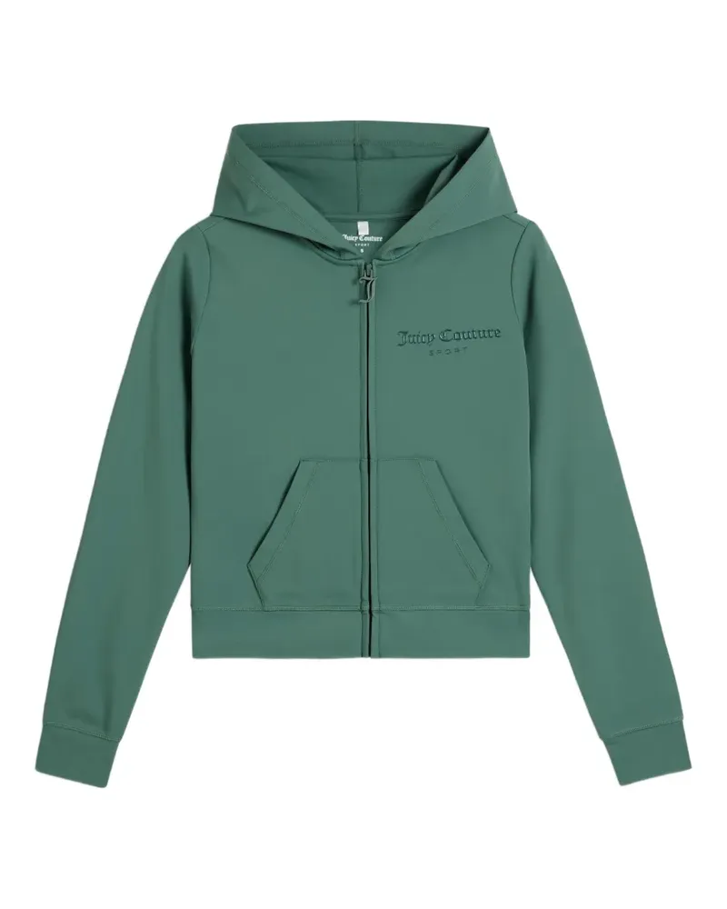Juicy Couture Kapuzenjacke mit Logo-Print - Grün Grün