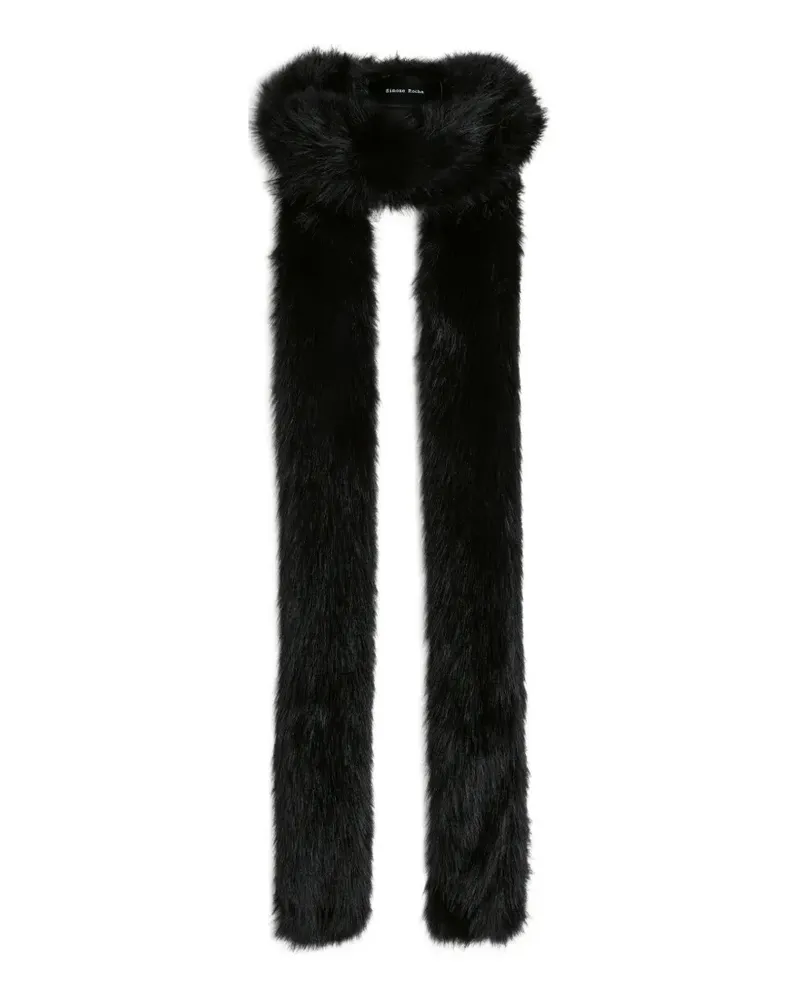 Simone Rocha Schmaler Schal - Schwarz Schwarz