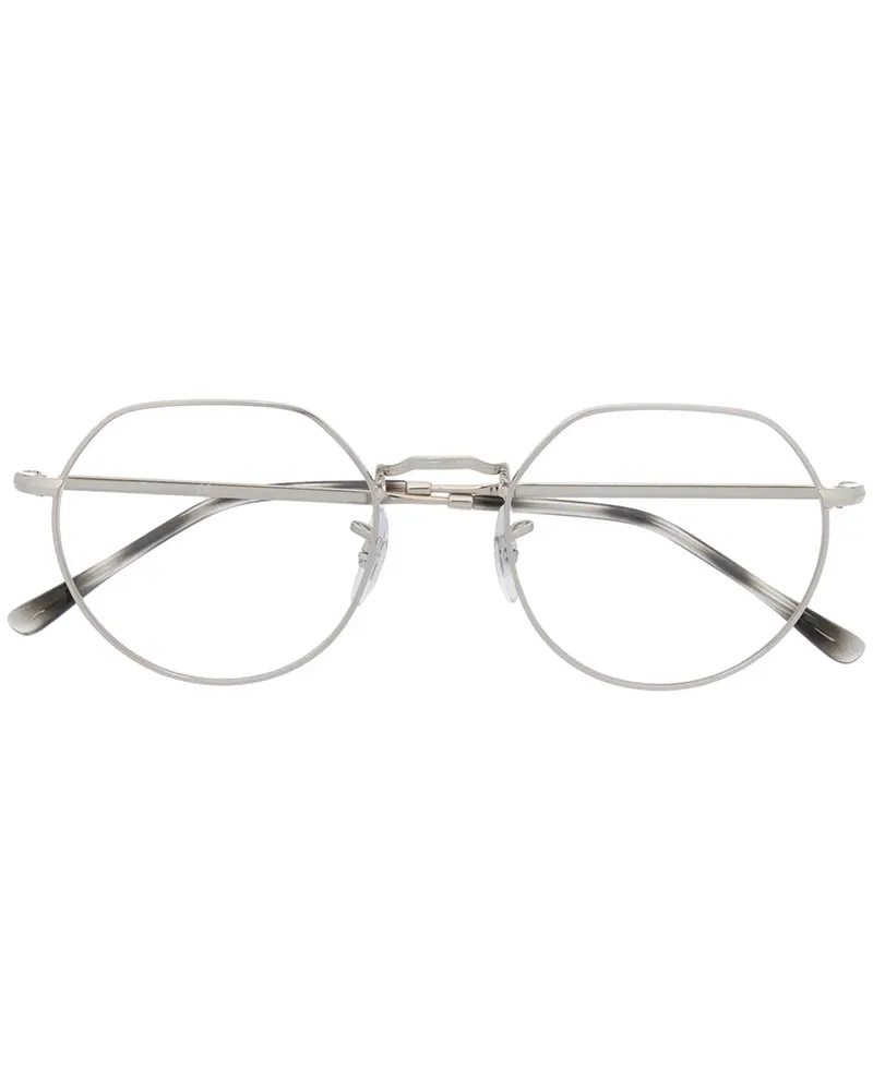 Ray Ban Brille mit rundem Gestell - Silber Silber