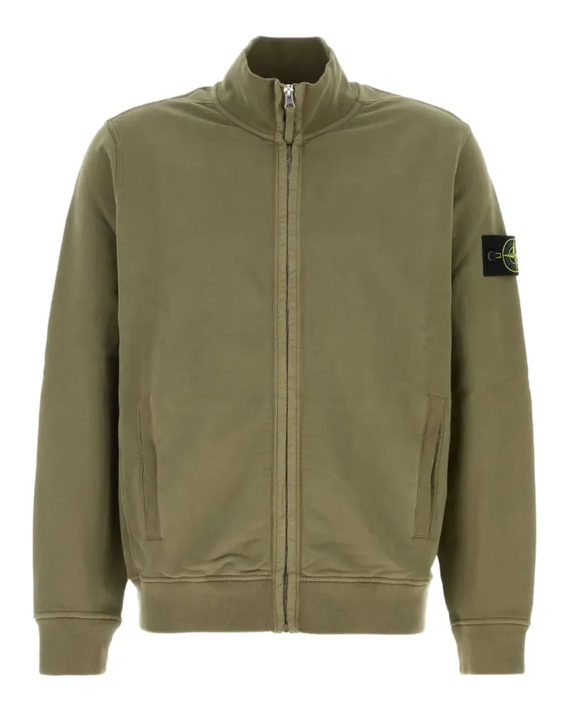 Stone Island Sweatshirt mit Logo-Patch - Grün Grün