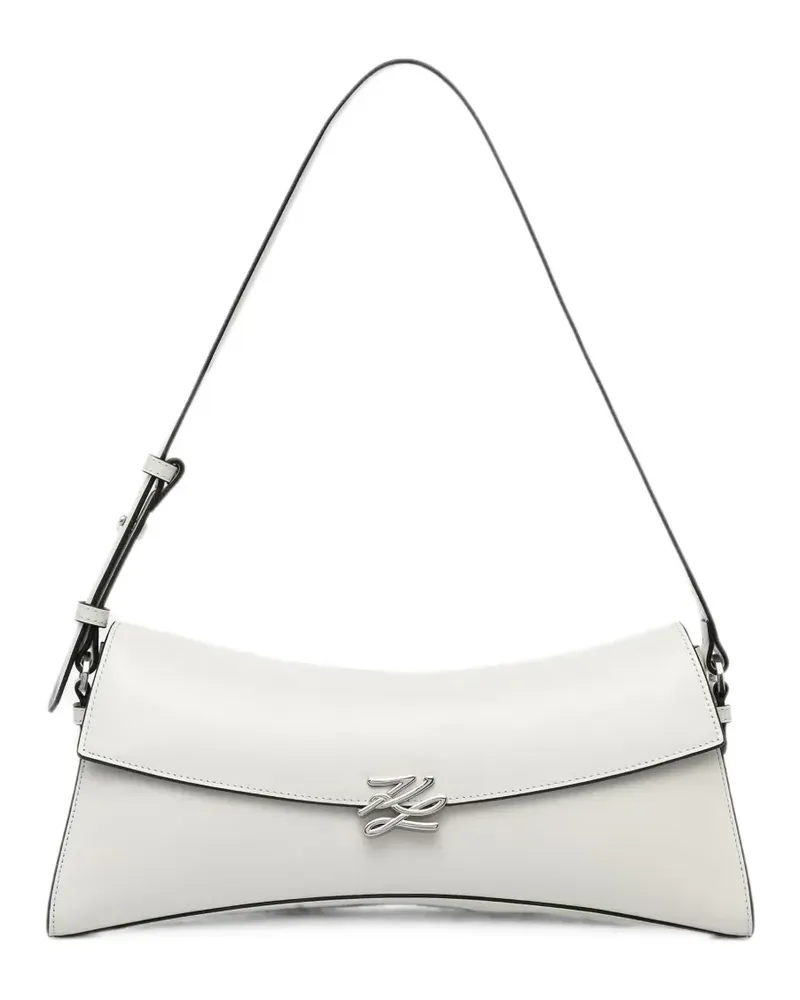Karl Lagerfeld K/Autograph Twist logo-plaque shoulder bag - Weiß Weiß