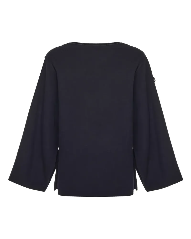 Moncler x Jil Sander Cape mit Logo - Blau Blau