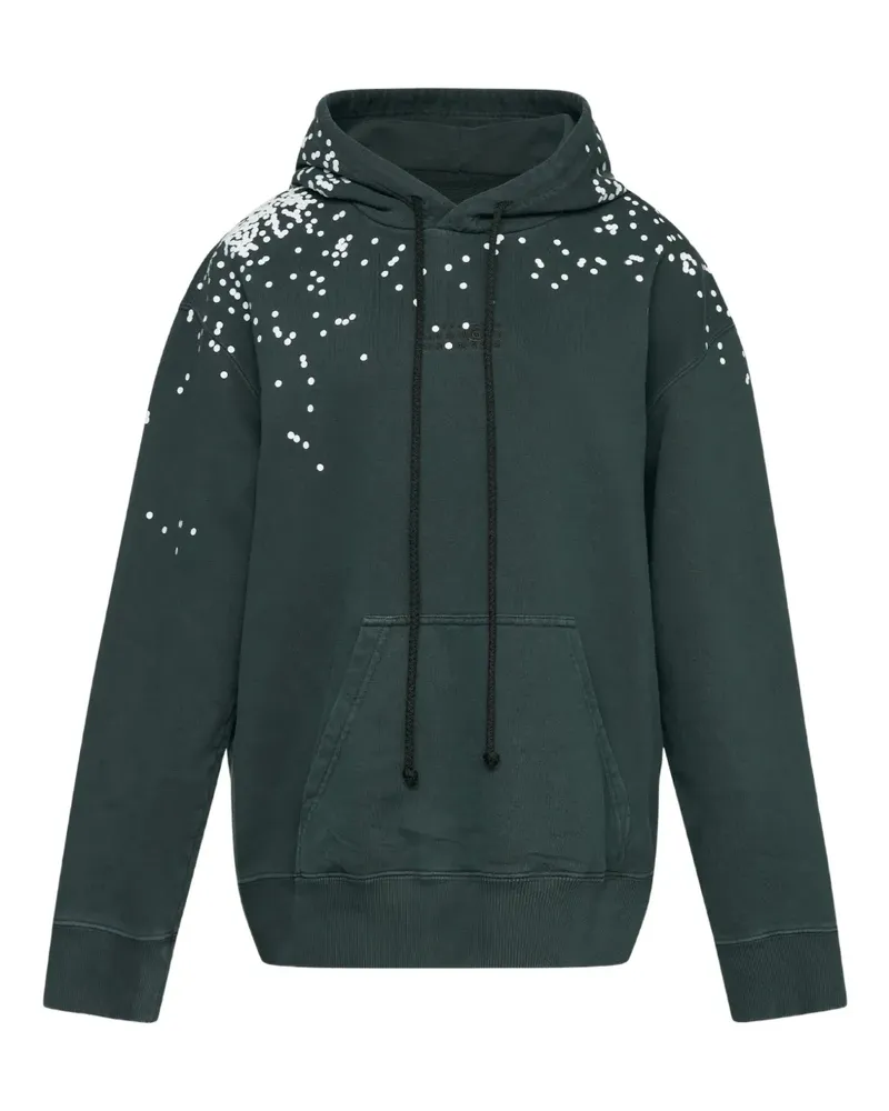 Maison Margiela Hoodie mit meliertem Print - Grün Grün