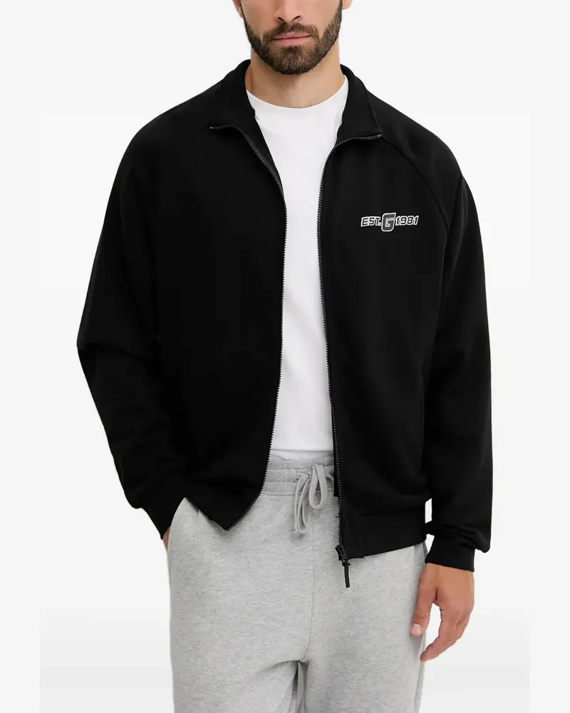Guess Sweatshirt mit Reißverschluss - Schwarz Schwarz