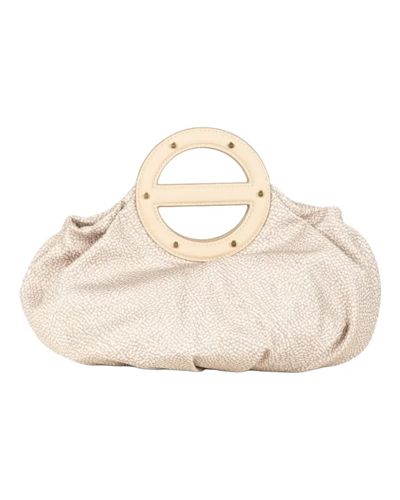Borbonese small Vis A Vis clutch bag - Weiß Weiß