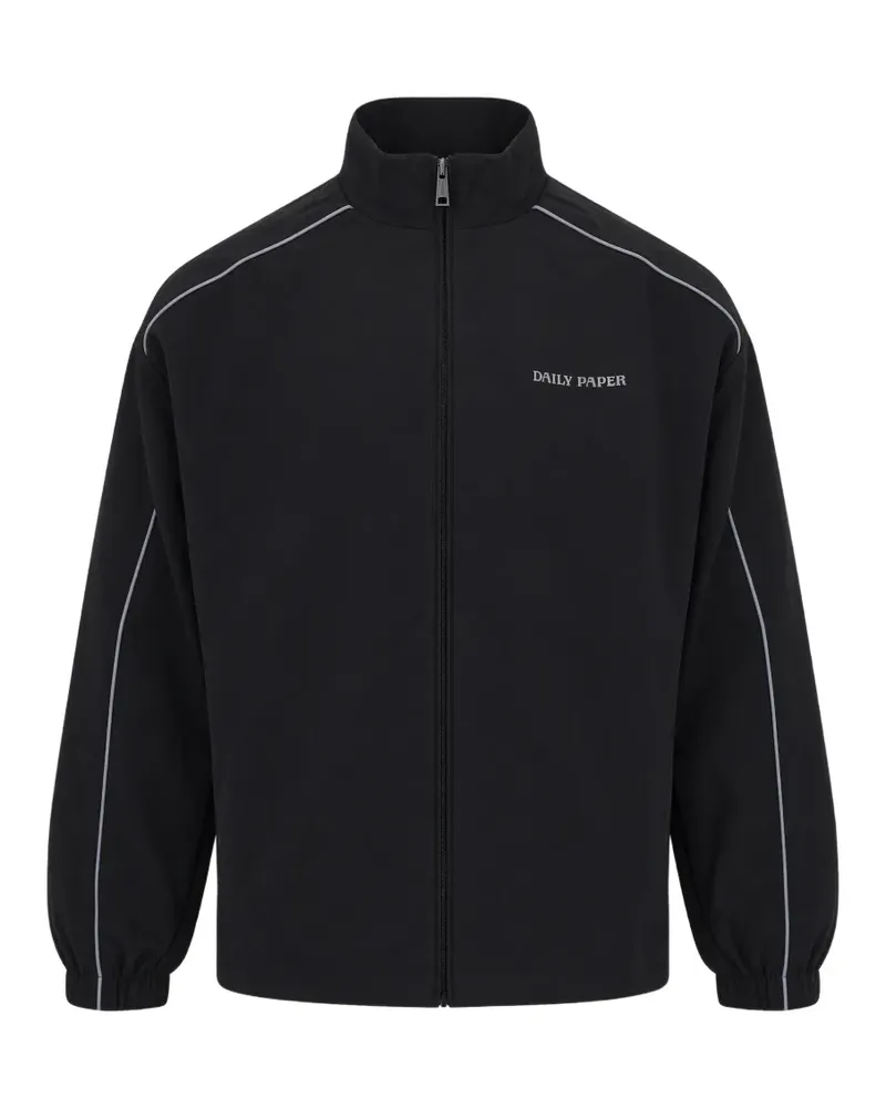 Daily Paper piped zip-up jacket - Schwarz Schwarz
