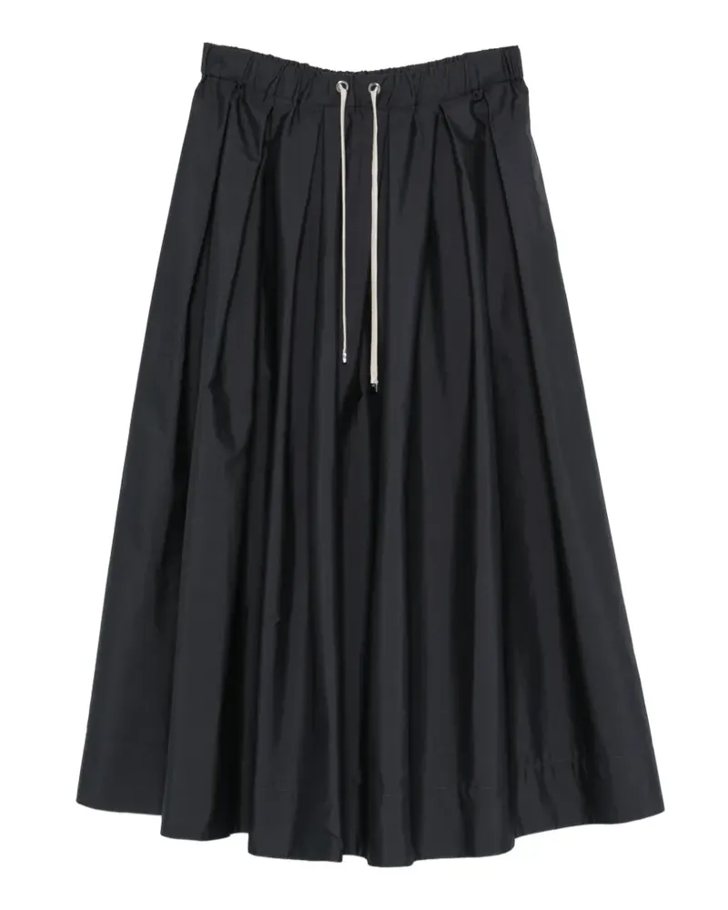 Max Mara Pineta Midirock mit Kordelzug - Blau Blau