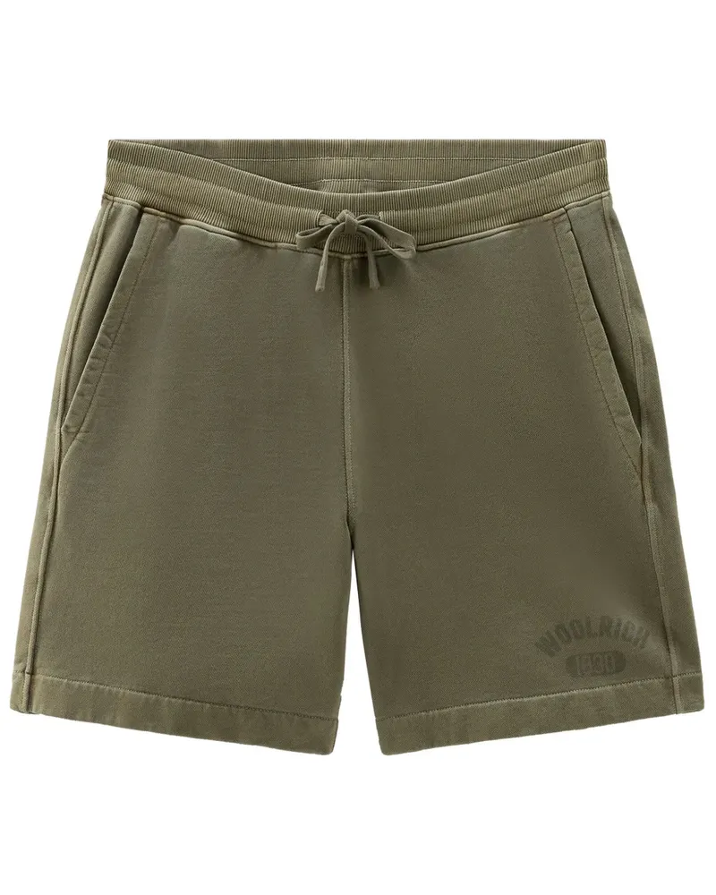 Woolrich Shorts mit Logo-Print - Grün Grün