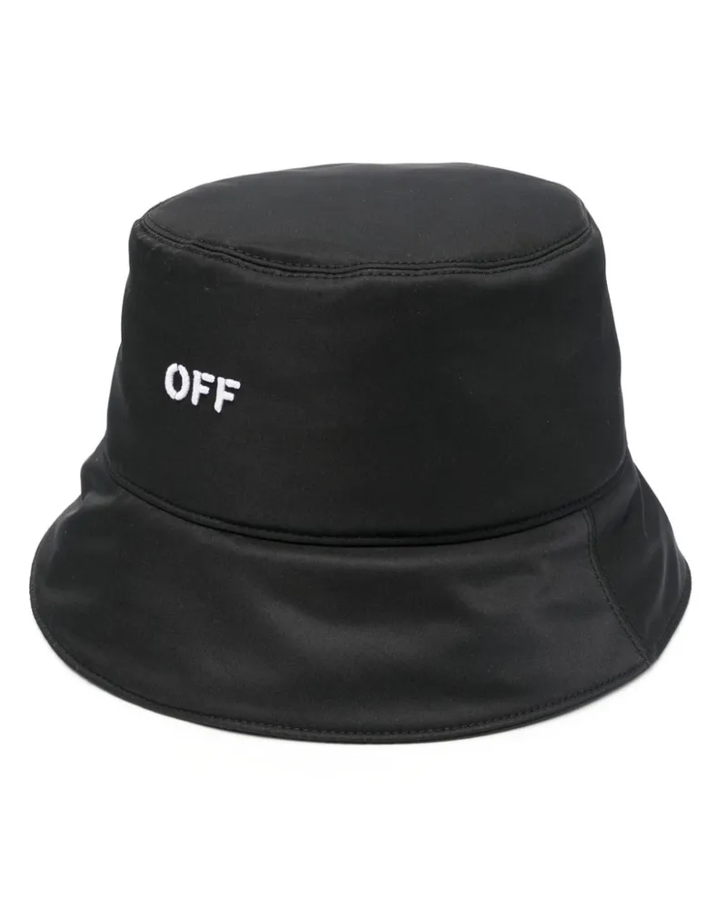 OFF-WHITE Fischerhut mit Logo-Stickerei - Schwarz Schwarz
