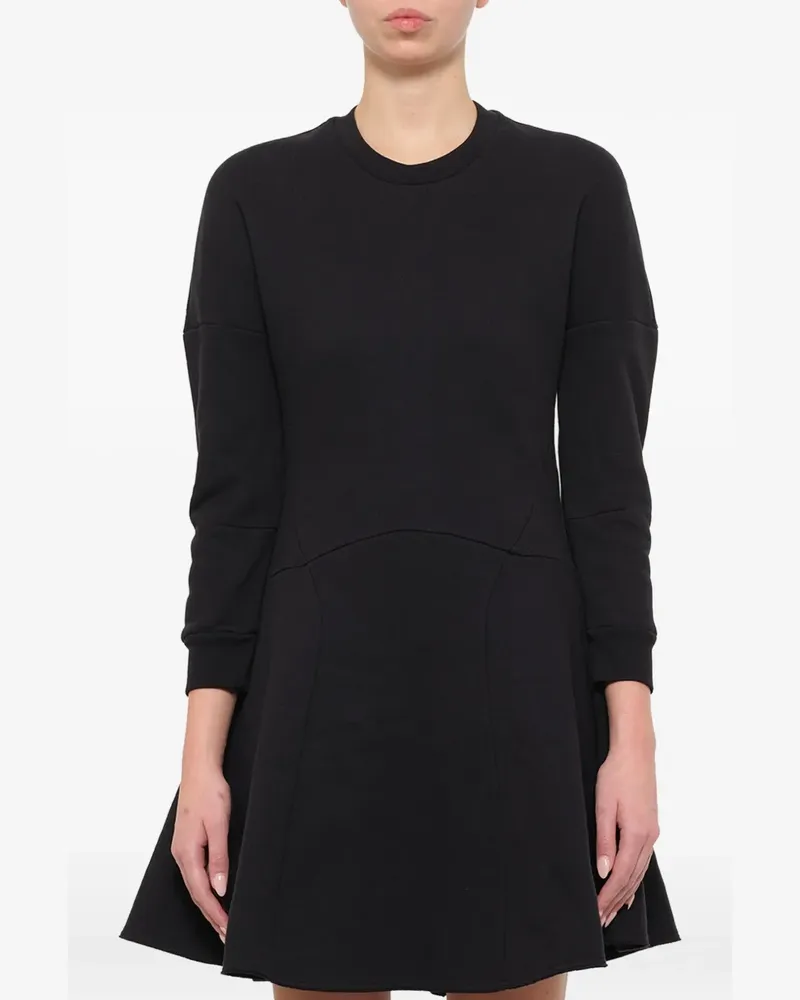 Alexander McQueen Kleid mit Drachen-Patch - Schwarz Schwarz