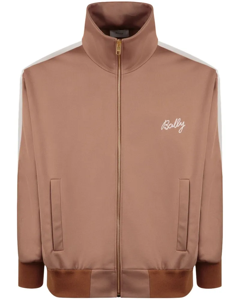 Bally Bomberjacke mit Logo-Stickerei Braun