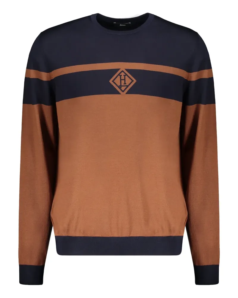 Herno Pullover mit Rundhalsausschnitt - Braun Braun