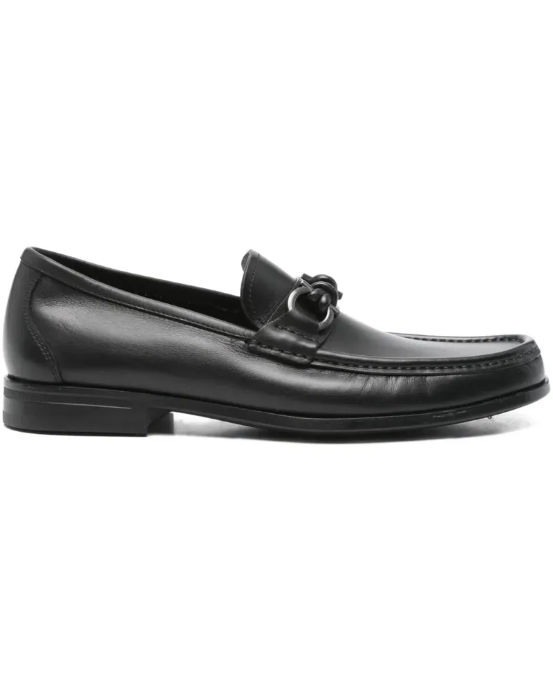 Ferragamo Loafer mit Metallschnalle - Schwarz Schwarz