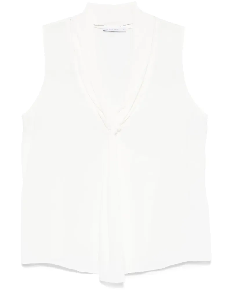 Patrizia Pepe Essential Oberteil - Weiß Weiß