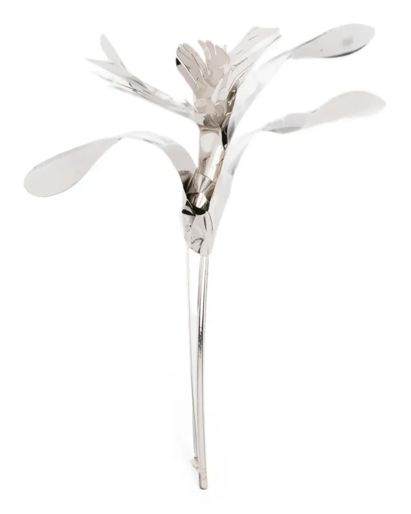 N° 21 Brosche mit Blumenmotiv - Silber Silber