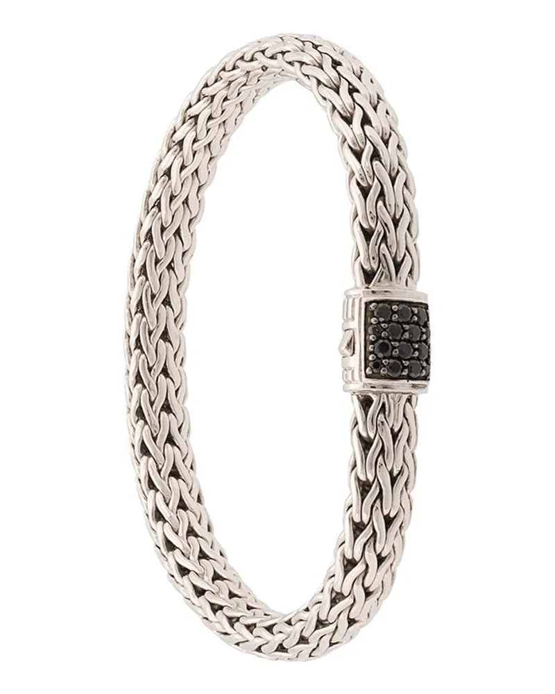 John Hardy Classic Chain 7,5mm Armband mit Saphir-Pavé - Silber Silber