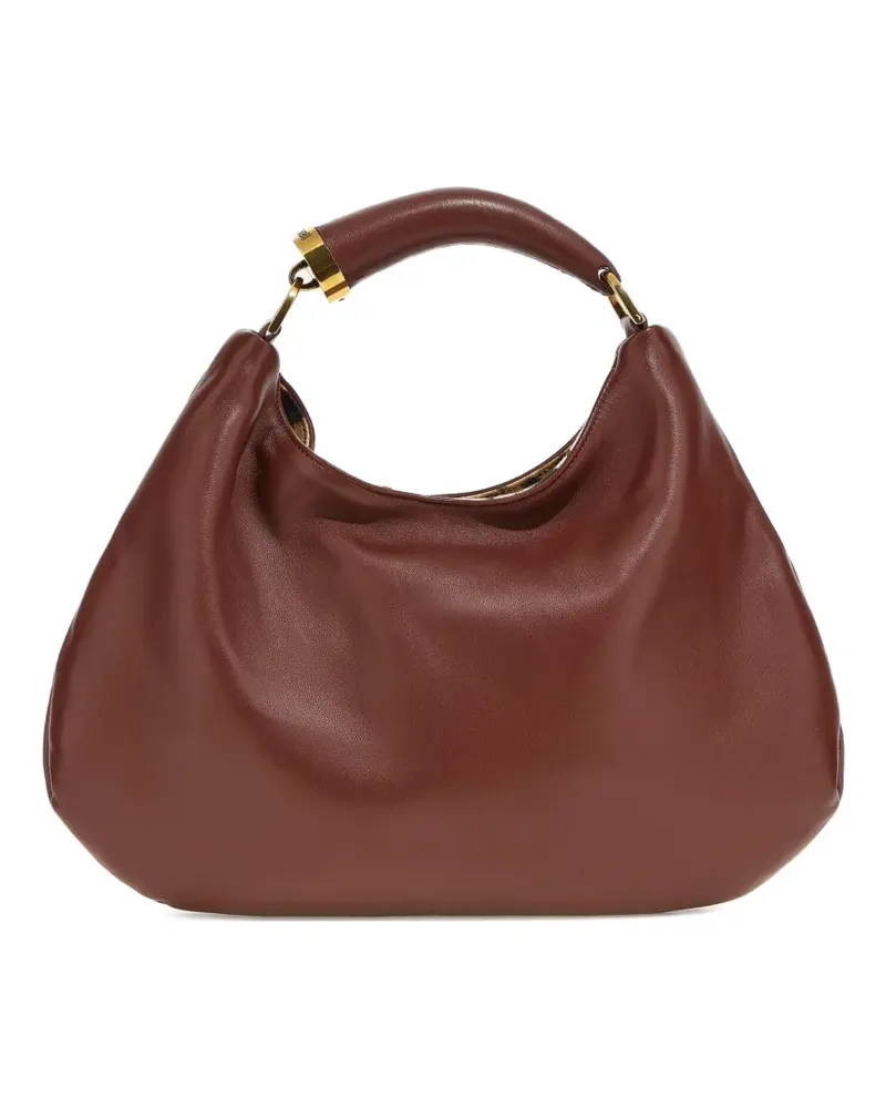 Roberto Cavalli Schultertasche mit Henkel - Braun Braun