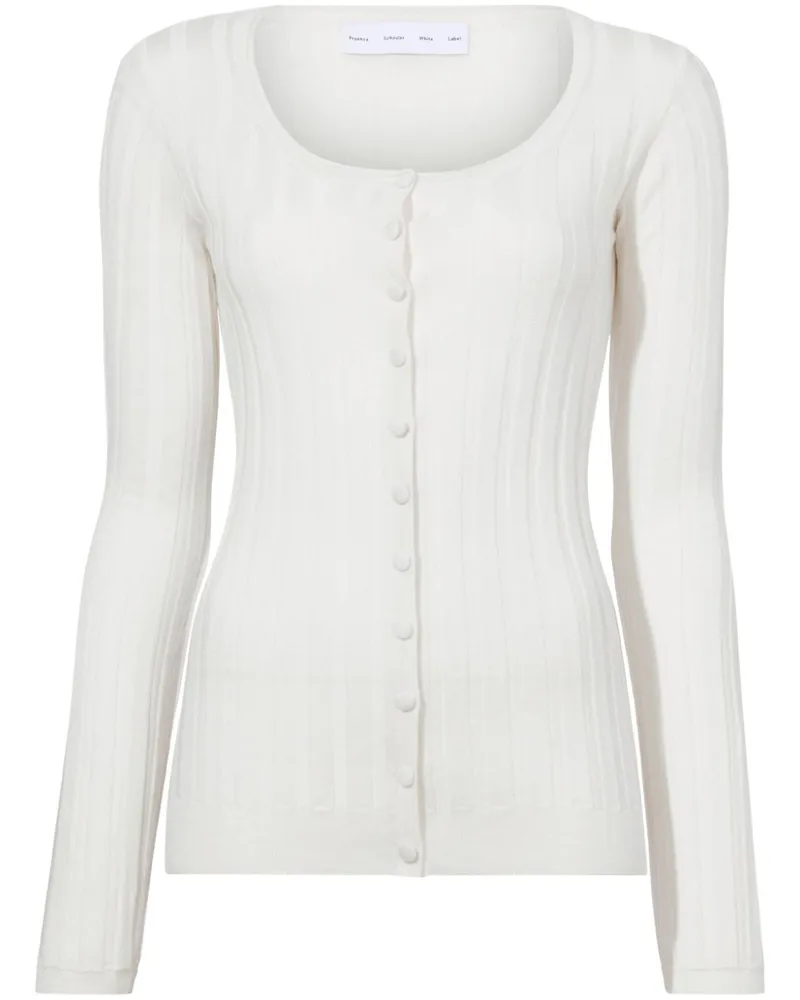 Proenza Schouler Hattie Cardigan - Weiß Weiß