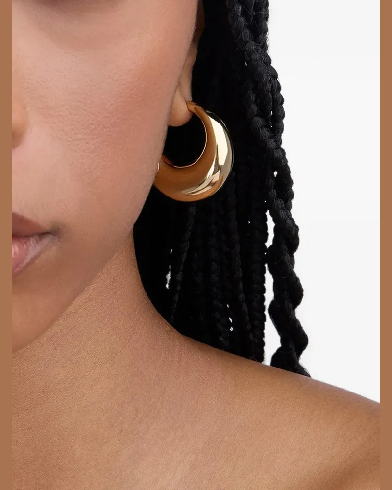 Jennifer Fisher puffy hinged hoop earrings - Gold Gold