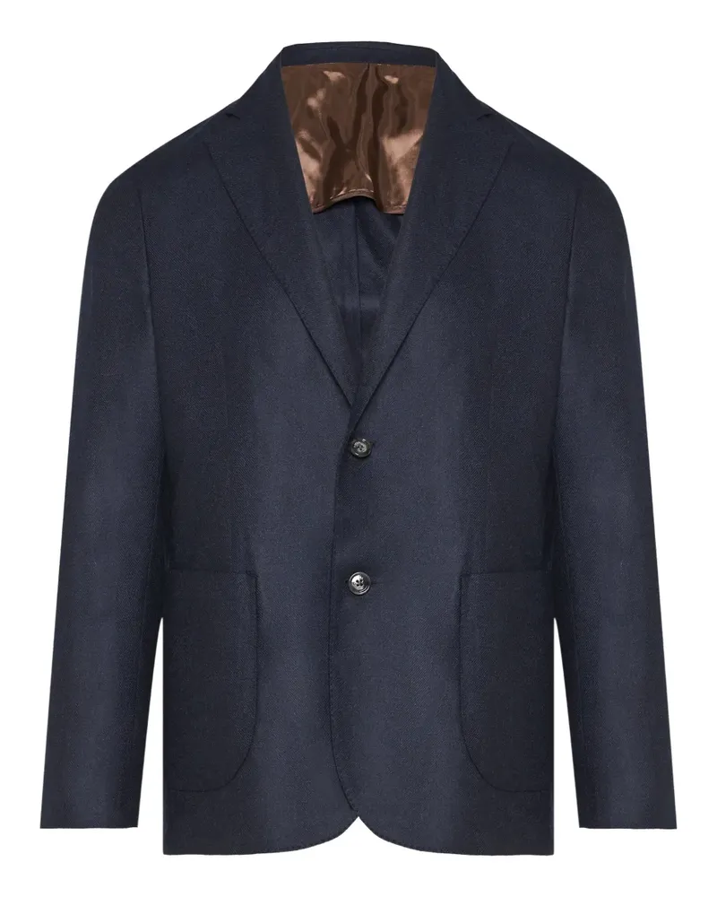 BARBA single-breasted blazer - Blau Blau