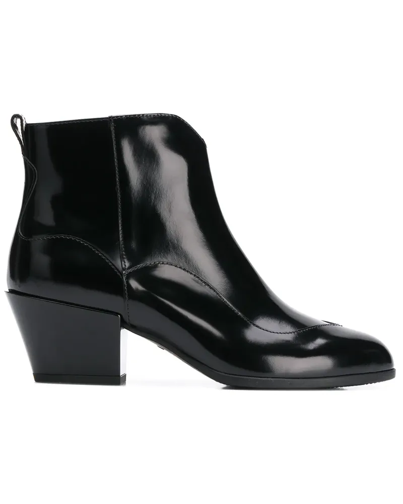 Hogan Stiefel mit Reißverschluss - Schwarz Schwarz