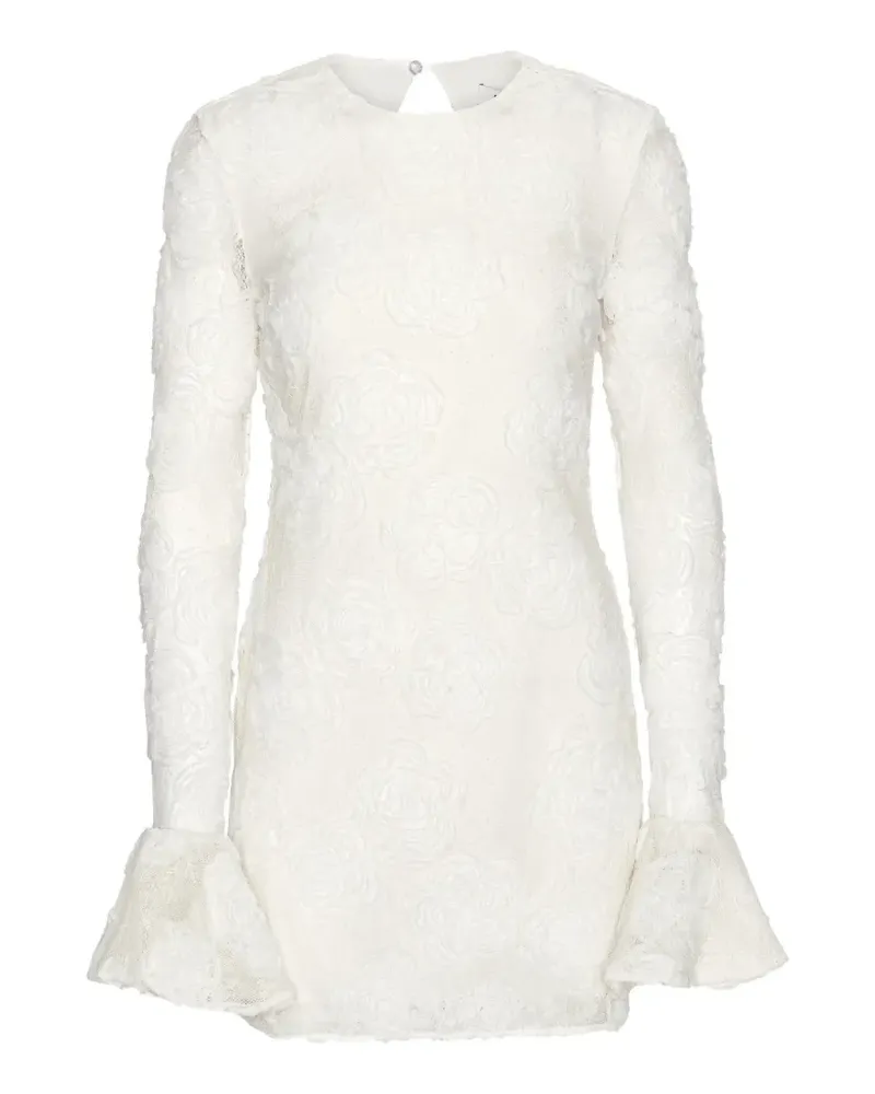 ROTATE Birger Christensen Minikleid mit Blumen - Nude Nude