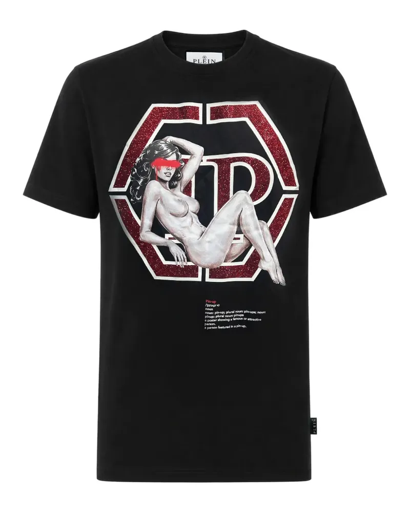 Philipp Plein T-Shirt mit Logo-Print - Schwarz Schwarz