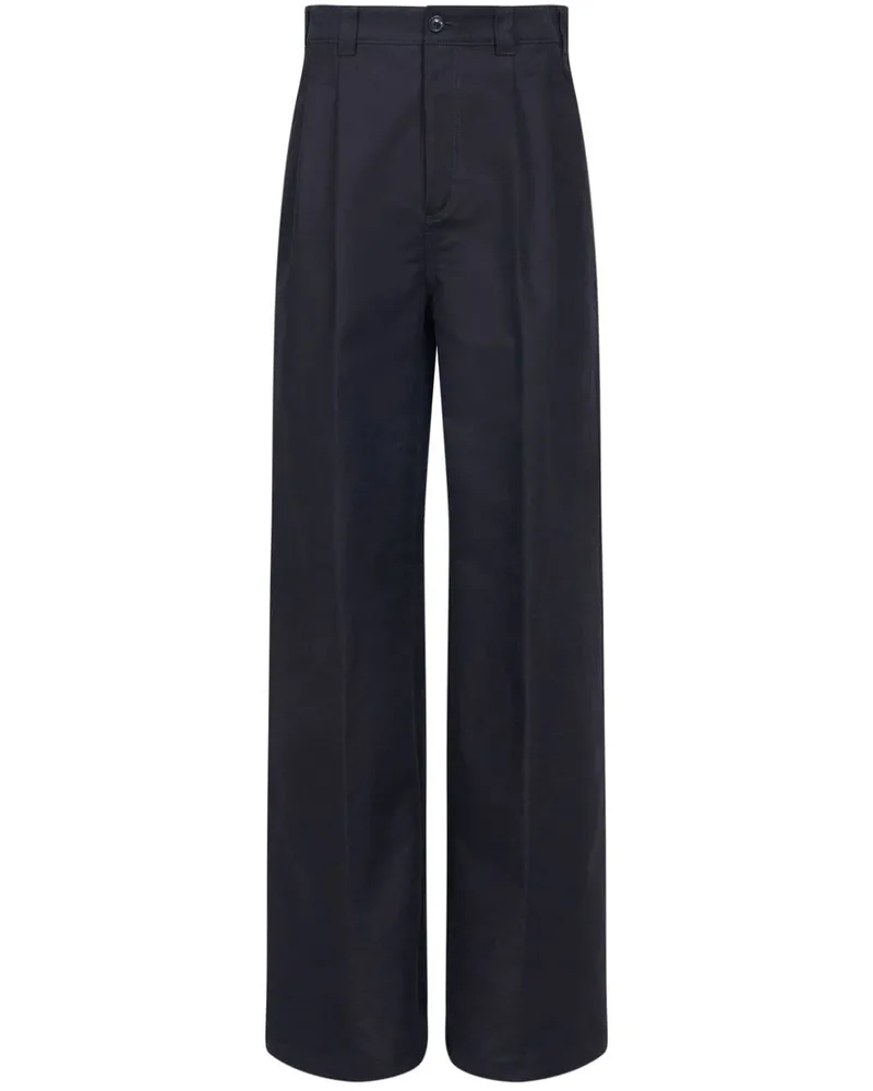 Maison Margiela Hose mit weitem Bein - Schwarz Schwarz