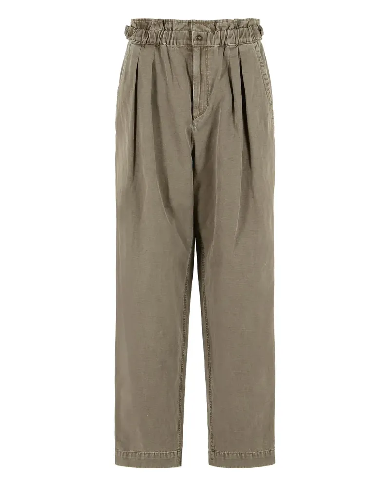 Isabel Marant elasticated pleat trousers - Braun Braun