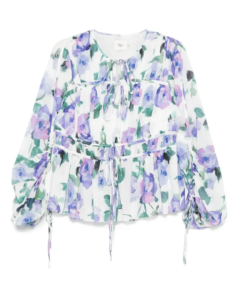 Aje. Clover Bluse - Violett Violett