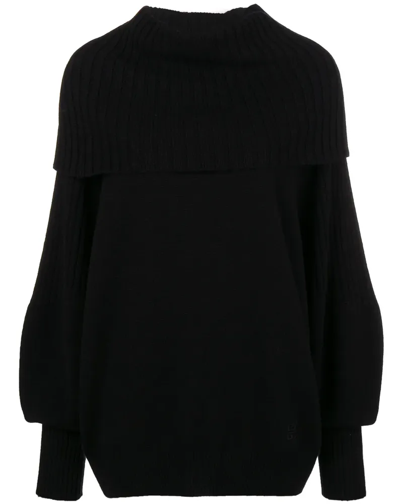 Givenchy Kaschmirpullover mit breitem Umschlagkragen - Schwarz Schwarz