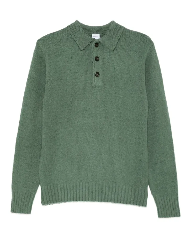 ASPESI Poloshirt mit Knopfverschluss - Grün Grün