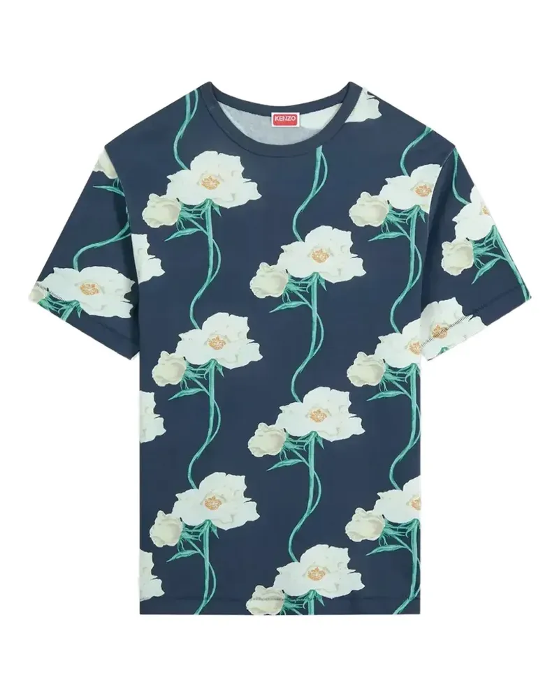 Kenzo Archive Rose cotton T-shirt - Blau Blau