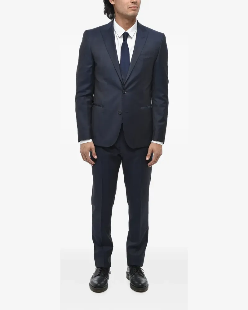 Corneliani Anzug mit steigendem Revers - Blau Blau