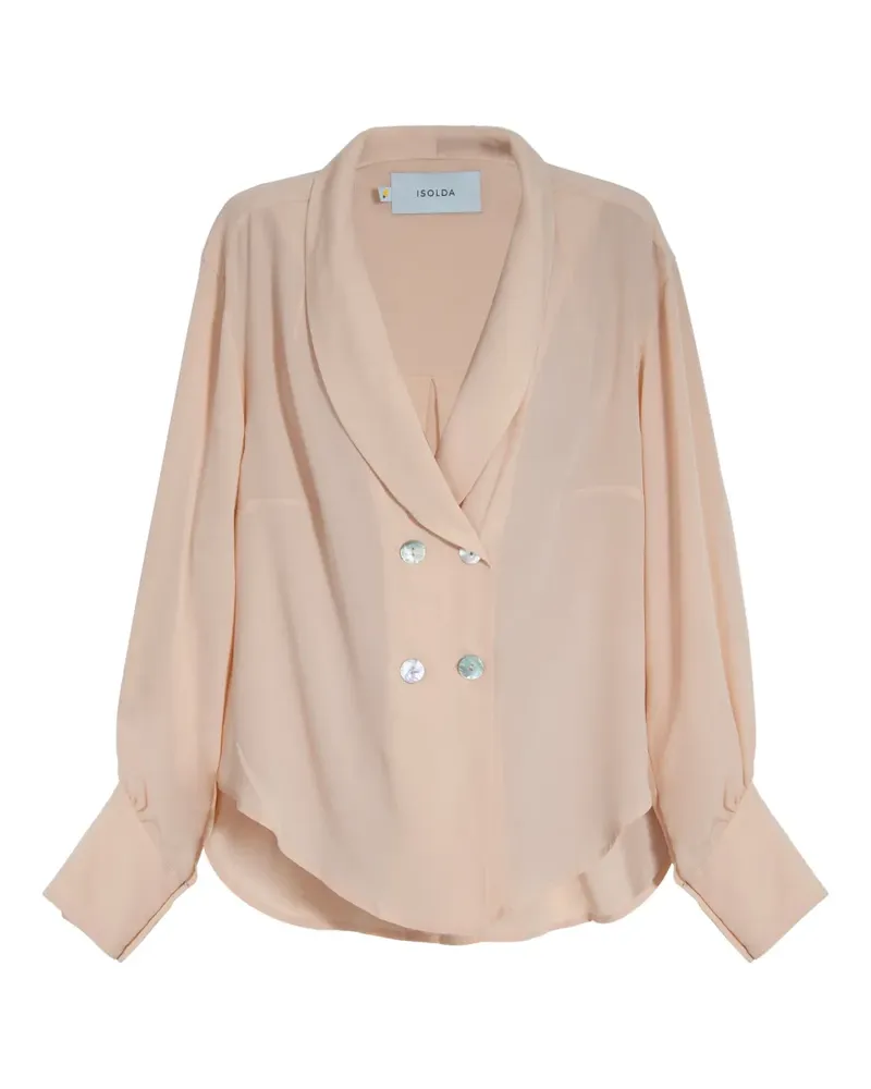 ISOLDA Doppelreihiges Sissi Hemd - Rosa Rosa