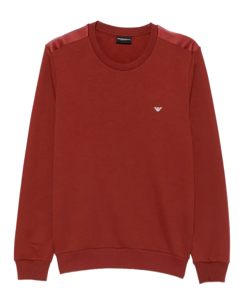 Emporio Armani logo-embroidered striped-trim tracksuit - Rot Rot