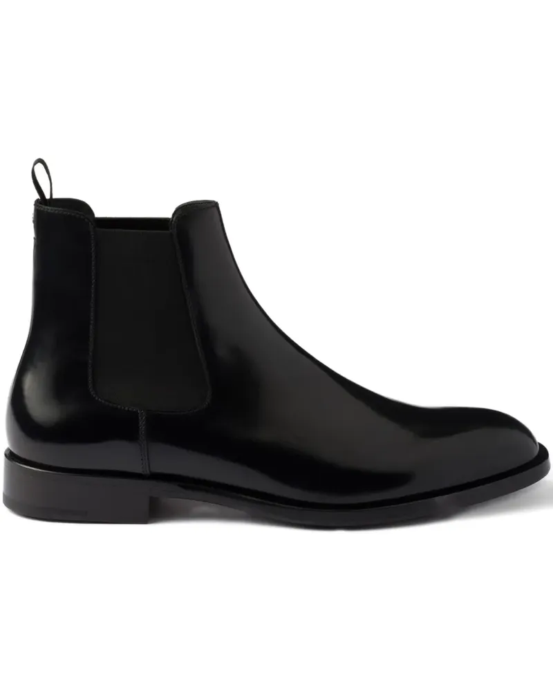 Prada Chelsea-Boots mit elastischem Einsatz - Schwarz Schwarz