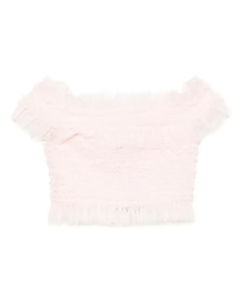 Needle & Thread Schulterfreies Hattie Oberteil - Rosa Rosa