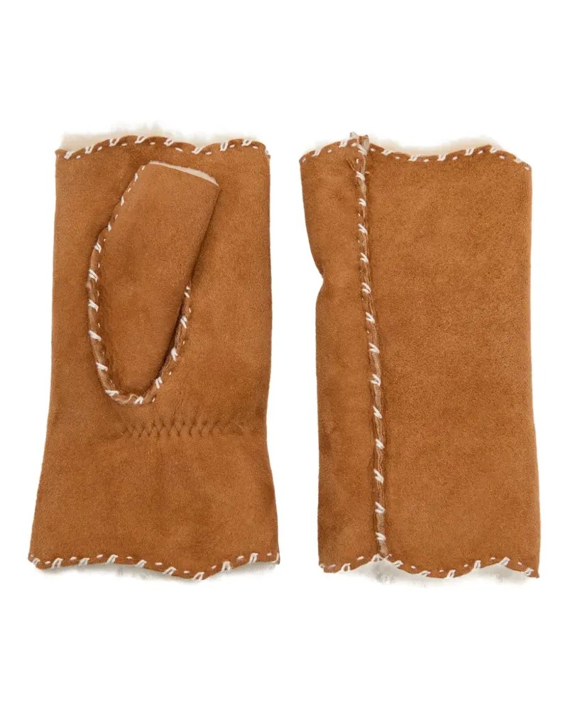 Agnelle Alix Handschuhe aus Shearling - Braun Braun