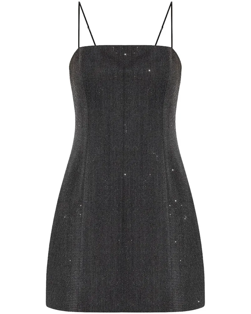 Alexander Wang Minikleid mit Kristallen - Schwarz Schwarz