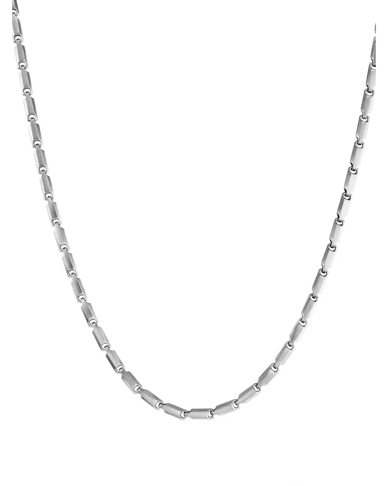 David Yurman Faceted Link Sterlingsilber-Halskette 3mm Silber
